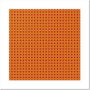 Orange circles pattern Posters and Art